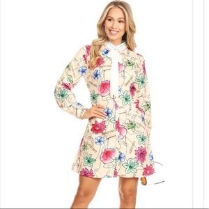 Van Gogh button down dress